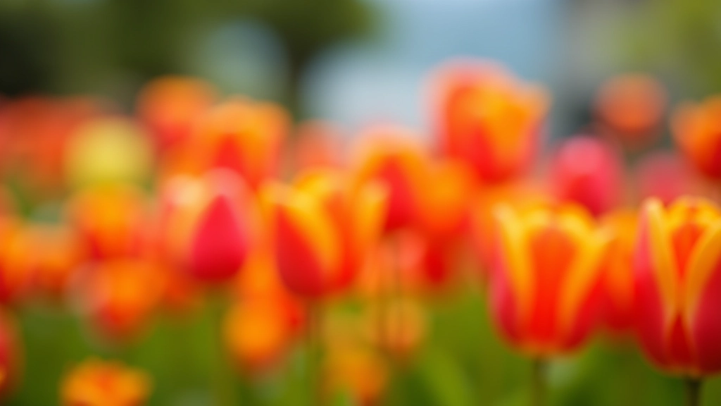 Tulipani colorati in piena fioritura primavera, giardino lago como, macrofotografia petali vibrantI